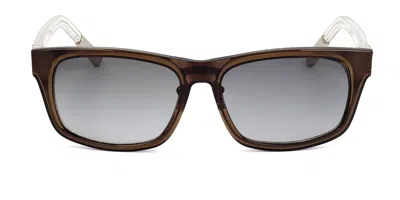 Linda Farrow Kris Van Assche Kva43 C3 Men's Sunglasses Black Size 56 In Brown