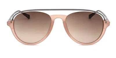 Linda Farrow Kris Van Assche Kva84 C3 Men's Sunglasses Orange Size 55 In Brown