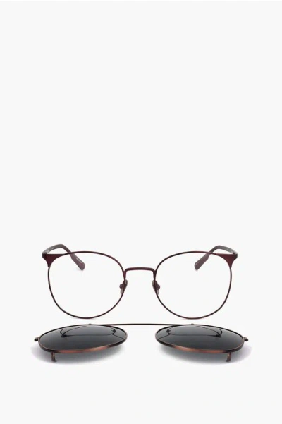 Linda Farrow Kris Van Assche Wayfarer Sunglasses With Removable Mask