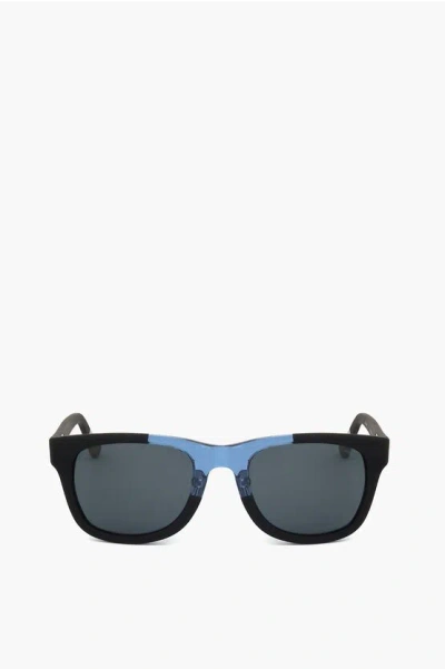 Linda Farrow Kris Van Assche Wayfarer Sunglasses With Two-tone Frame In Black