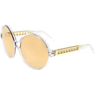 Linda Farrow Ladies' Sunglasses  451 Clear Yellow Gold Gbby2 In Neutral