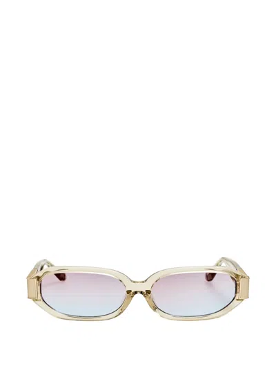 Linda Farrow Laura Sunglasses In Neutral