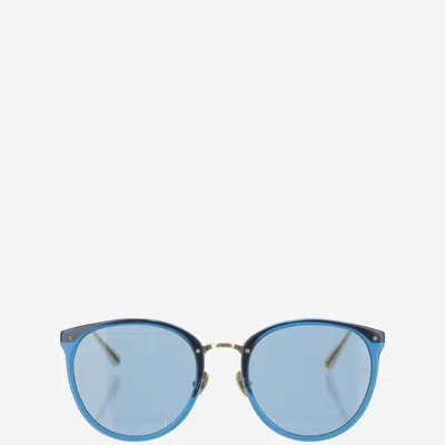 Linda Farrow Lfl251c97sun Acetate Round-frame Sunglasses In Multi