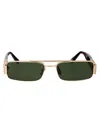 Linda Farrow Lightgold/darkt-shell/green Titanium Sunglasses