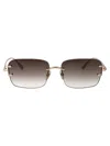 Linda Farrow Sasha Sunglasses In Brown