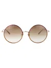 Linda Farrow Lightgold/red/orange/siltgrad Titanium Sunglasses