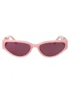 Linda Farrow Lilac/lightgold/mattlightgold/purple Acetate Sunglasses