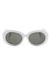 Linda Farrow Lina Sunglasses In White