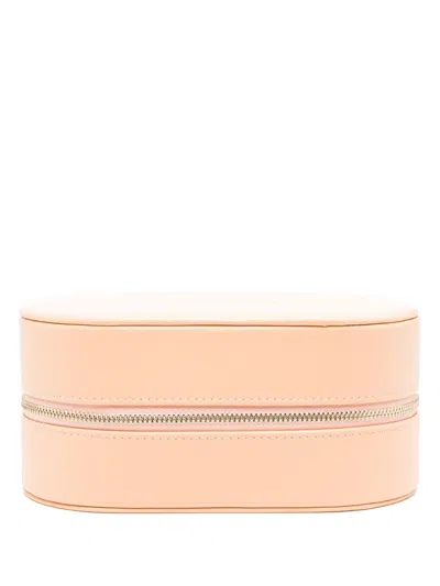 Linda Farrow Logo-debossed Leather Case In Neutrals