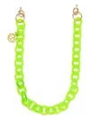 Linda Farrow Logo-plaque Chain In Green