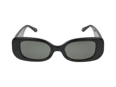 Linda Farrow Lola Reatangular Frame Sunglasses In Black