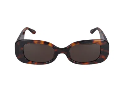 Linda Farrow Lola Reatangular Frame Sunglasses In Multi