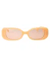Linda Farrow Lola Sunglasses In Peach/lightgold/peach