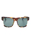 Linda Farrow Lomas Square-frame Sunglasses In Brown