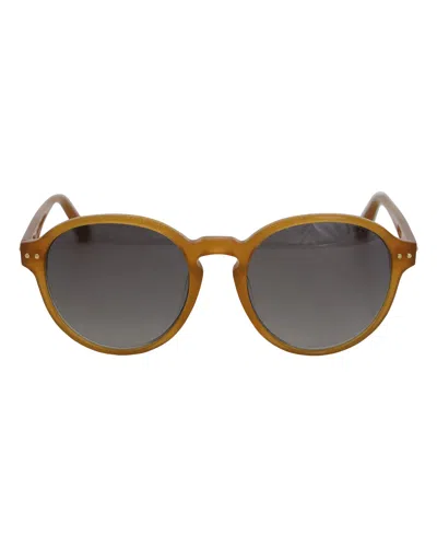 Linda Farrow Luxe Sunglasses In Brown Acetate