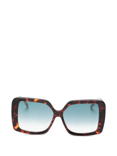 Linda Farrow Macy Sunglasses In Brown