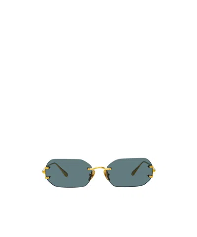 Linda Farrow Magali Sunglasses In Yellow Gold