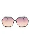 Linda Farrow Margot Sunglasses In 黑色