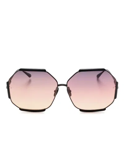 Linda Farrow Margot Sunglasses In 黑色