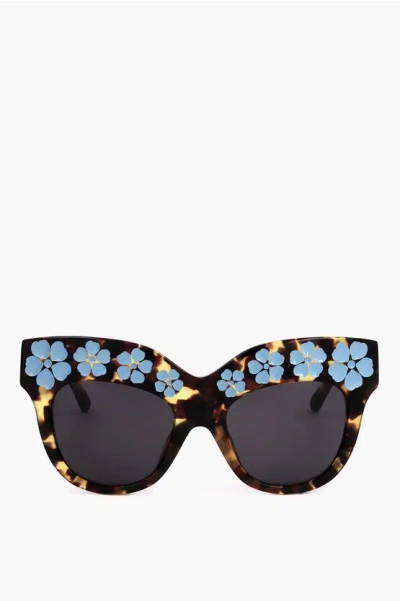 Linda Farrow Markus Lupfer Tortoiseshell Butterfly Sunglasses