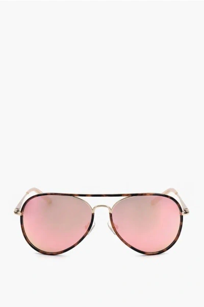 Linda Farrow Matthew Williamson Aviator Sunglasses With Tortoiseshell Det