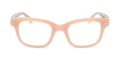 Linda Farrow Matthew Williamson Mw118 C1 Women's Glasses Pink Size 50 - Free Lenses - Blue Light Block Available In Dusty Rose Pink