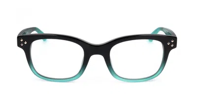 Linda Farrow Matthew Williamson Mw31 C21 Women's Glasses Green Size 50 - Free Lenses - Blue Light Block Available In Faded Black Mint Green