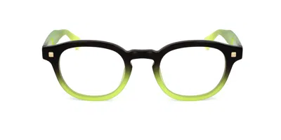 Linda Farrow Matthew Williamson Mw43 C17 Women's Glasses Green Size 49 - Free Lenses - Blue Light Block Available In Faded Black Mint Green