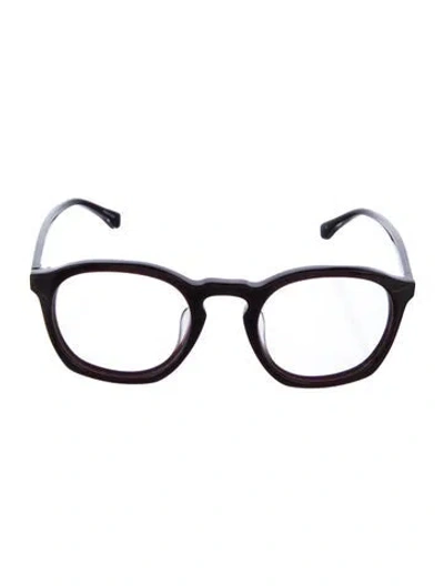 Pre-owned Linda Farrow Matthew Williamson Round Sunglasses In Burgundy