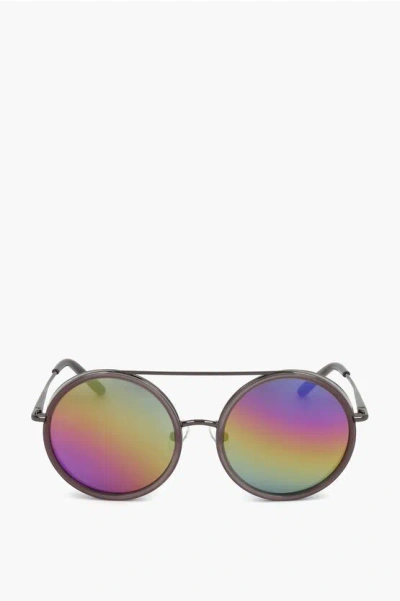 Linda Farrow Matthew Williamson Round Sunglasses Wiith Multicolored Lense