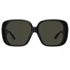 Linda Farrow Mima Oversized Sunglasses In B In Black