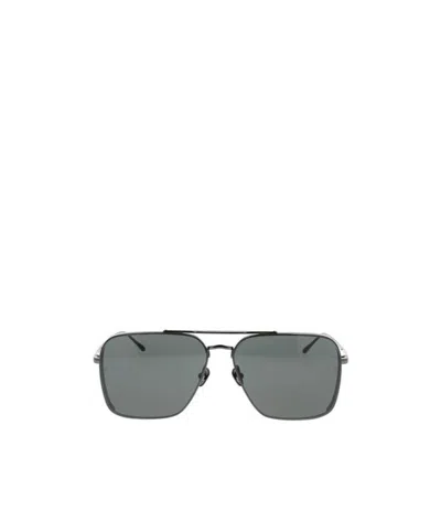 Linda Farrow Navigator Frame Sunglasses In Gray