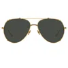 Linda Farrow Newman Aviator Sunglasses In Y In Gold