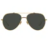 Linda Farrow Newman Aviator Sunglasses In Y In Gold