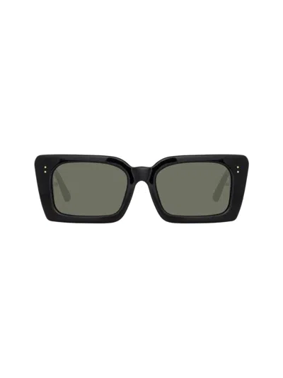 Linda Farrow Nieve - Black Sunglasses