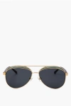 Linda Farrow No 21 Aviator Sunglasses With Metal Frame