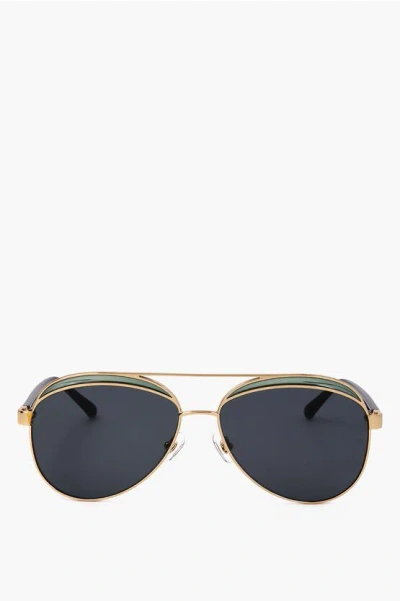 Linda Farrow No 21 Aviator Sunglasses With Metal Frame