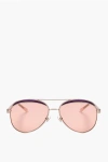 Linda Farrow No 21 Aviator Sunglasses With Metal Frame