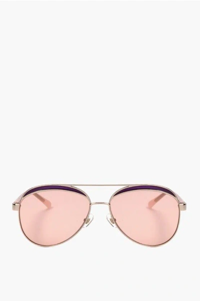 Linda Farrow No 21 Aviator Sunglasses With Metal Frame