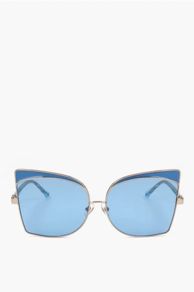 Linda Farrow No 21 Butterfly Sunglasses With Metal Frame
