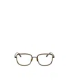 Linda Farrow Ofer Rectangular Optical Frame In Matt Nickel And 22k Yellow Gold In Black