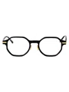 Linda Farrow Olive Green Acetate Glasses In Black