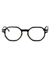 Linda Farrow Olive Green Acetate Glasses In Black