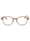 Linda Farrow Axis Glasses In Crystal Pink Havana