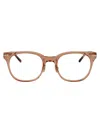 Linda Farrow Arch Glasses In Crystal Pink Havana