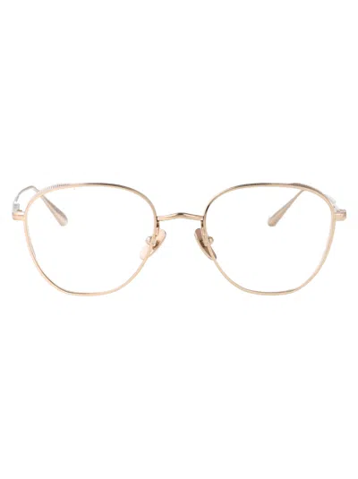 Linda Farrow Hardy Square-frame Glasses In Gold