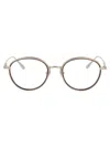 Linda Farrow Moss Glasses In Lightgold/metallicbrown/optical