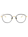 Linda Farrow Full Frame Plain Mirror In Yellowgold/black/optical