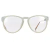Linda Farrow Oval Frame Eyeglasses In Green Acetate In Neutral