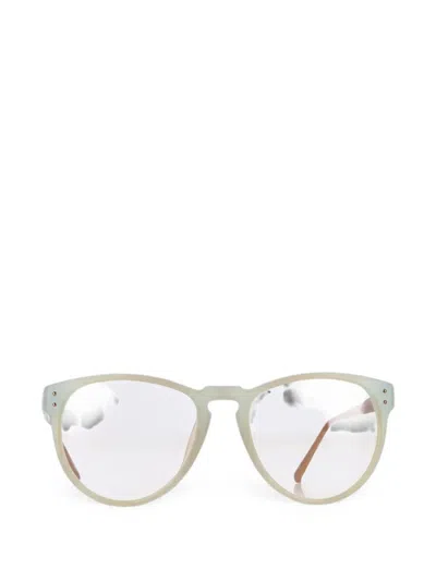 Pre-owned Linda Farrow Oval Frame Glasses In Green